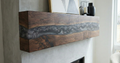 Alpine Nocturne | Midnight Grain & Obsidian Resin Mantel