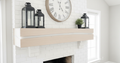 Cloud Peak | Frosted Resin & Live-Edge Alpine Timber Mantel