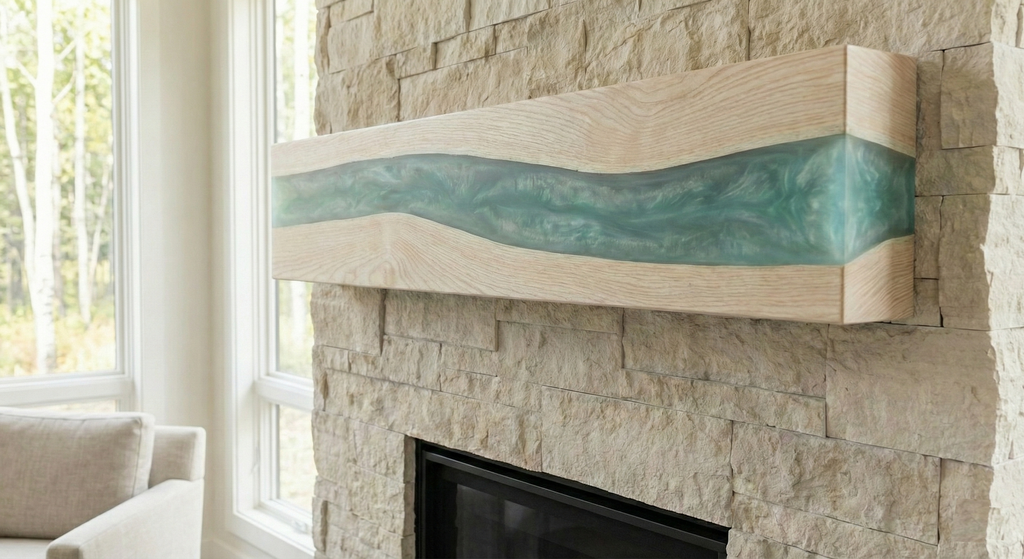 Wasatch Mist | Mountain Canyon Mist Live-Edge Mantel